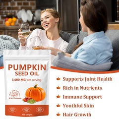 Packaging of FITactic Ovela pumpkin seed oil with 300 softgels for long-term use.