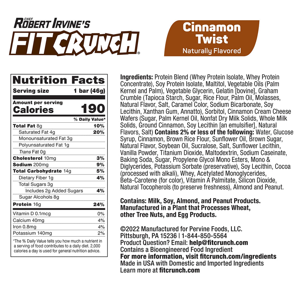 Fit Crunch Six-layer baked bar detail, showcasing the multi-layer texture for a satisfying bite.