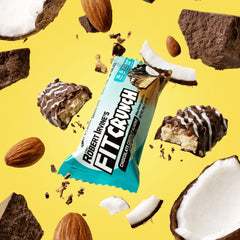 Chef-created badge connects to Robert Irvine's expertise in protein-rich snacks.