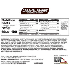 Cross-section view of the 6-layer baked bar reveals a soft cake core