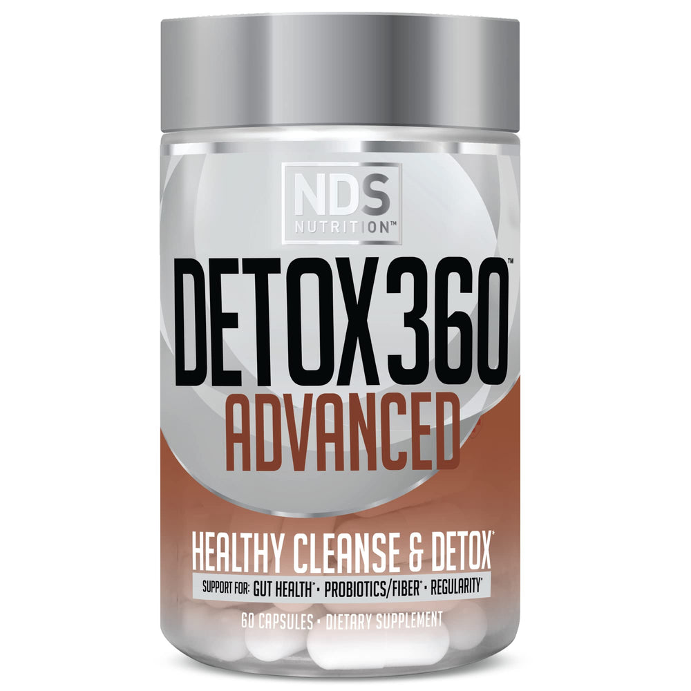 FitLife Detox360 Advanced bottle front view showing probiotic gut support.