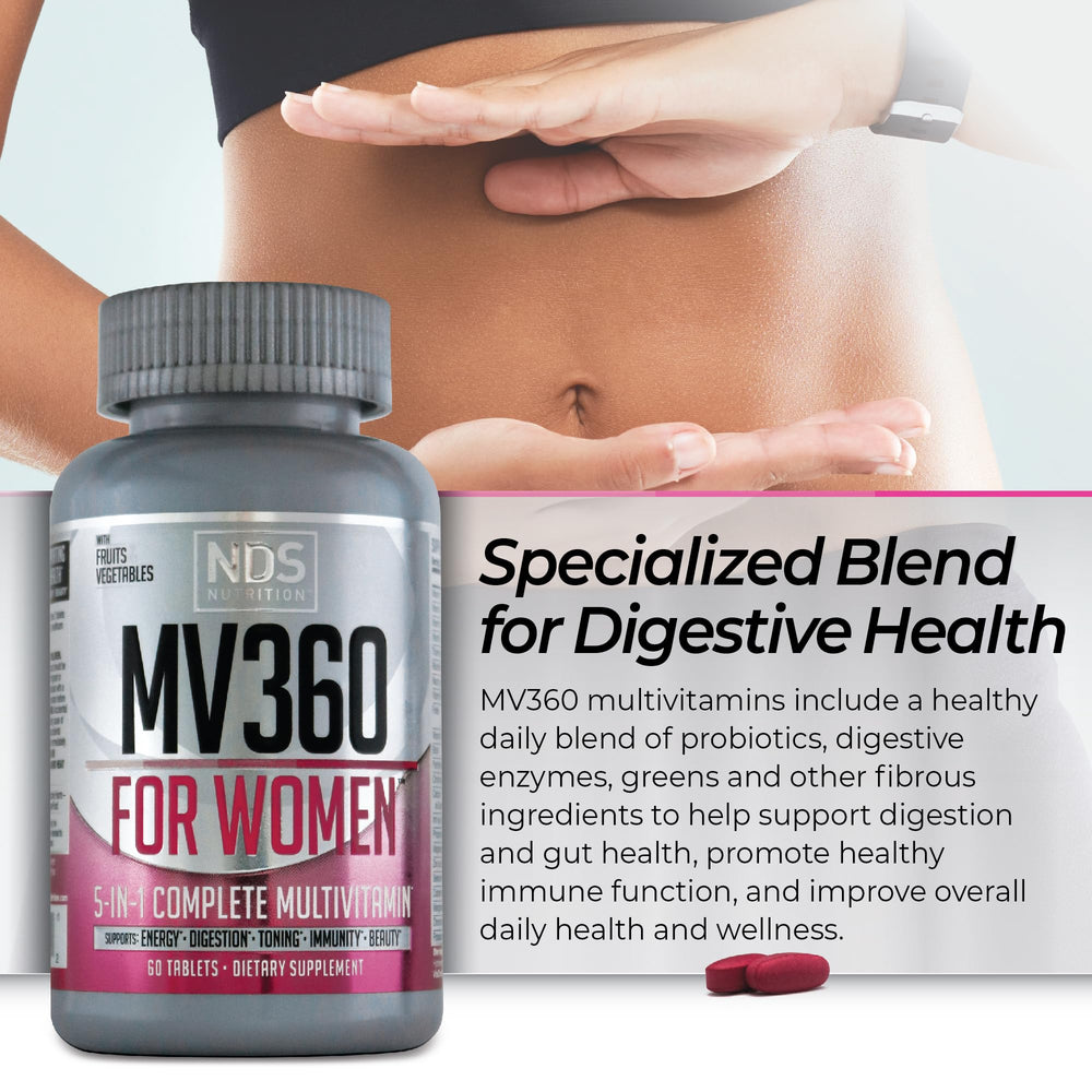 MV360 ingredients label reveals minerals and blends for balanced nutrition