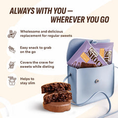Ten-pack FitnesSHOCK brownies in a box for convenient on-the-go portions.