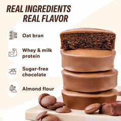 FitnesSHOCK brownie with coffee pairing for a satisfying snack.
