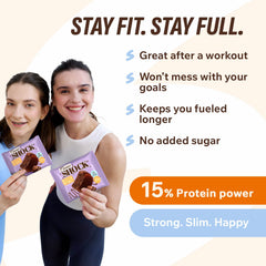 FitnesSHOCK packaging at-home display for grab-and-go convenience.