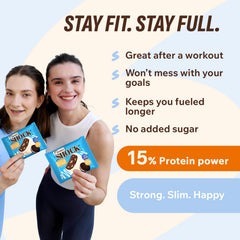 FitnesSHOCK 50g bar hero demonstrates a ready-to-enjoy dessert option