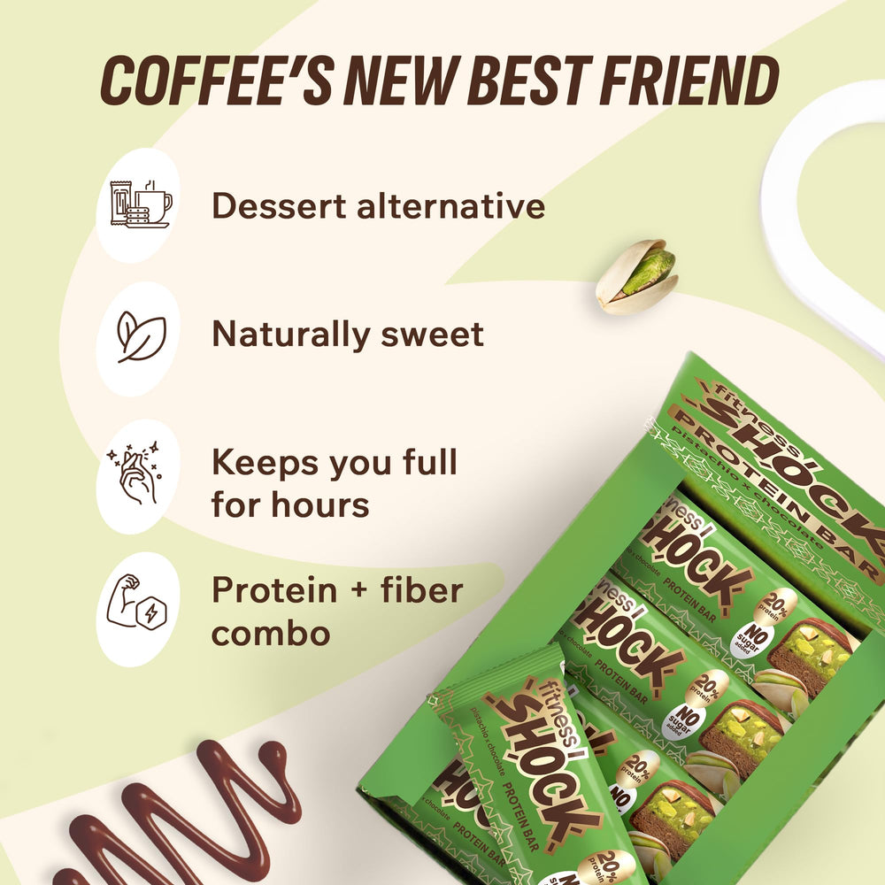 FitnesSHOCK 12-count box packaging for easy, portion-controlled snacking.