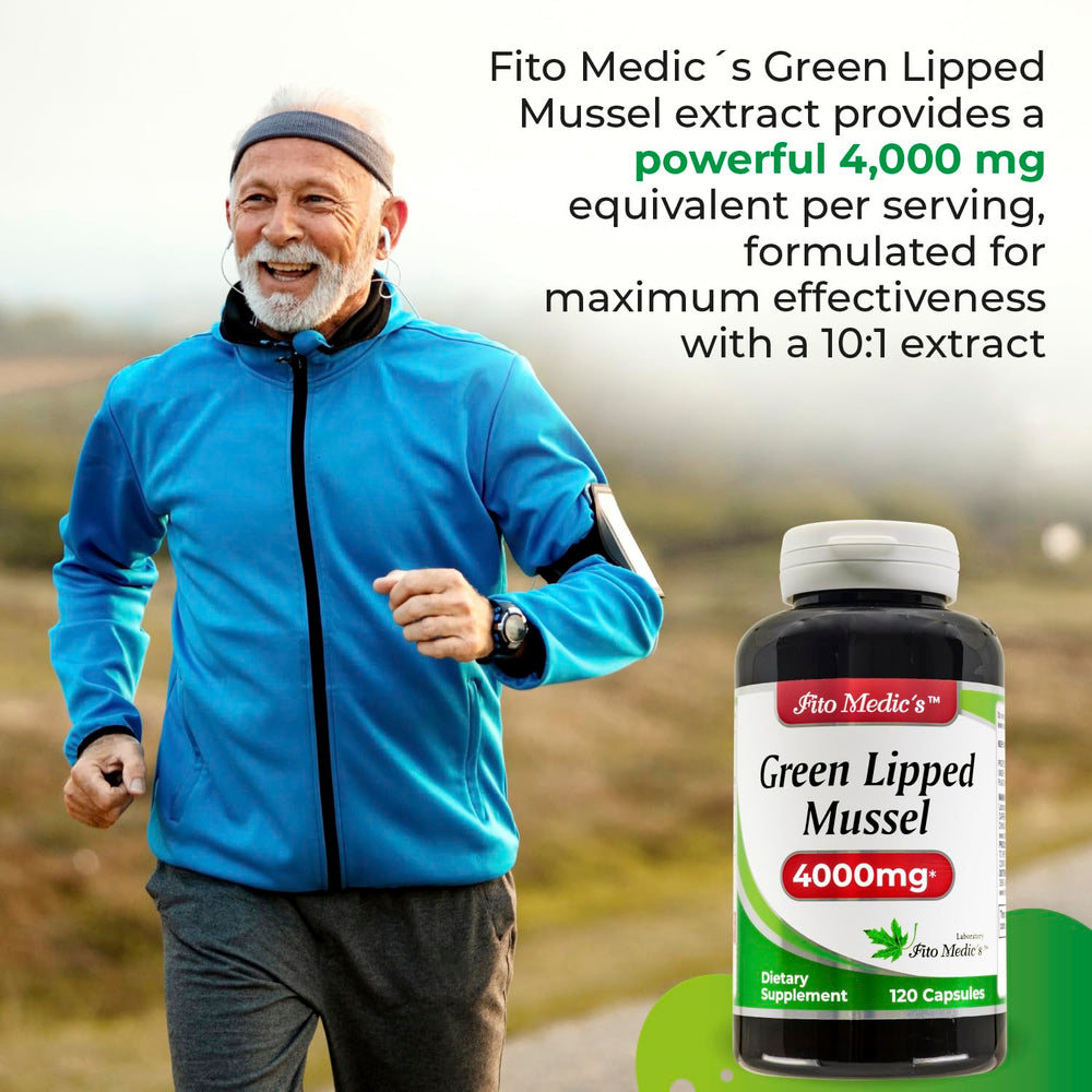 Label detail on FITO MEDIC'S mussel extract showing concentration information.