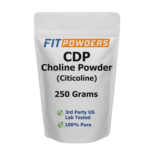 FitPowders Citicoline powder in a jar for daily cognitive support