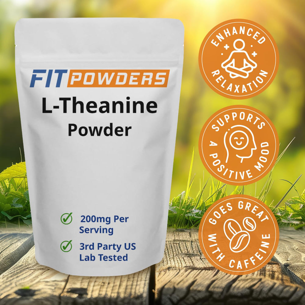 Included anti-static scoop for accurate 200 mg doses with FitPowders L-Theanine
