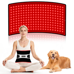 Fittyfun red light therapy wrap front view for at-home relaxation.