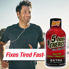 Five-hour ENERGY pocket-pack shot ideal for travel and busy days.