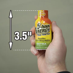 Flavorful Peach Mango, sugar-free energy option in a compact bottle.