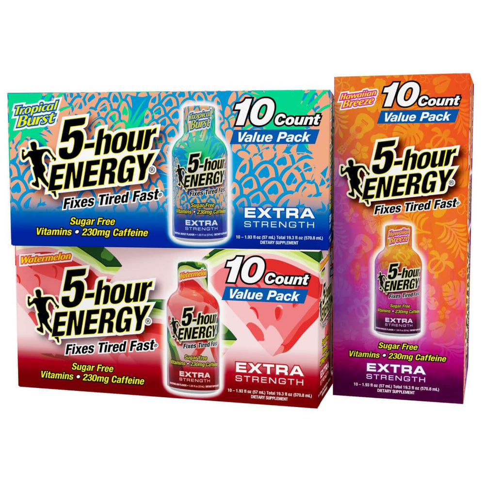 Five-hour ENERGY Tropical Burst bottle - quick energy for on the go