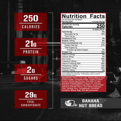 Glass of Real Carbs + Protein shake ready after a workout