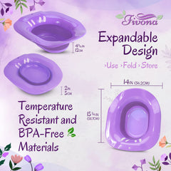 Fivona seat suitable for sitz baths and bidet daily care.