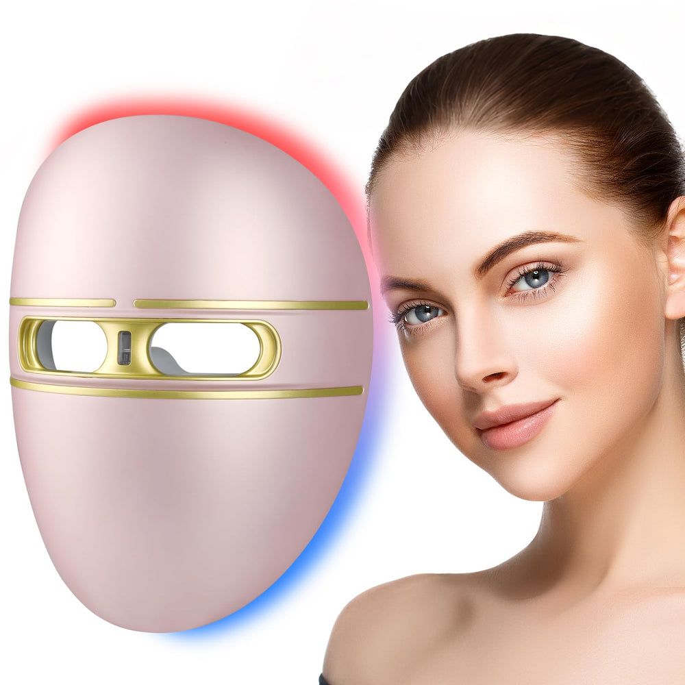 F FIWENE mask front view with dual LEDs for at-home skincare