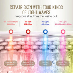 Fiwene LED mask remote and headgear ready for daily use.