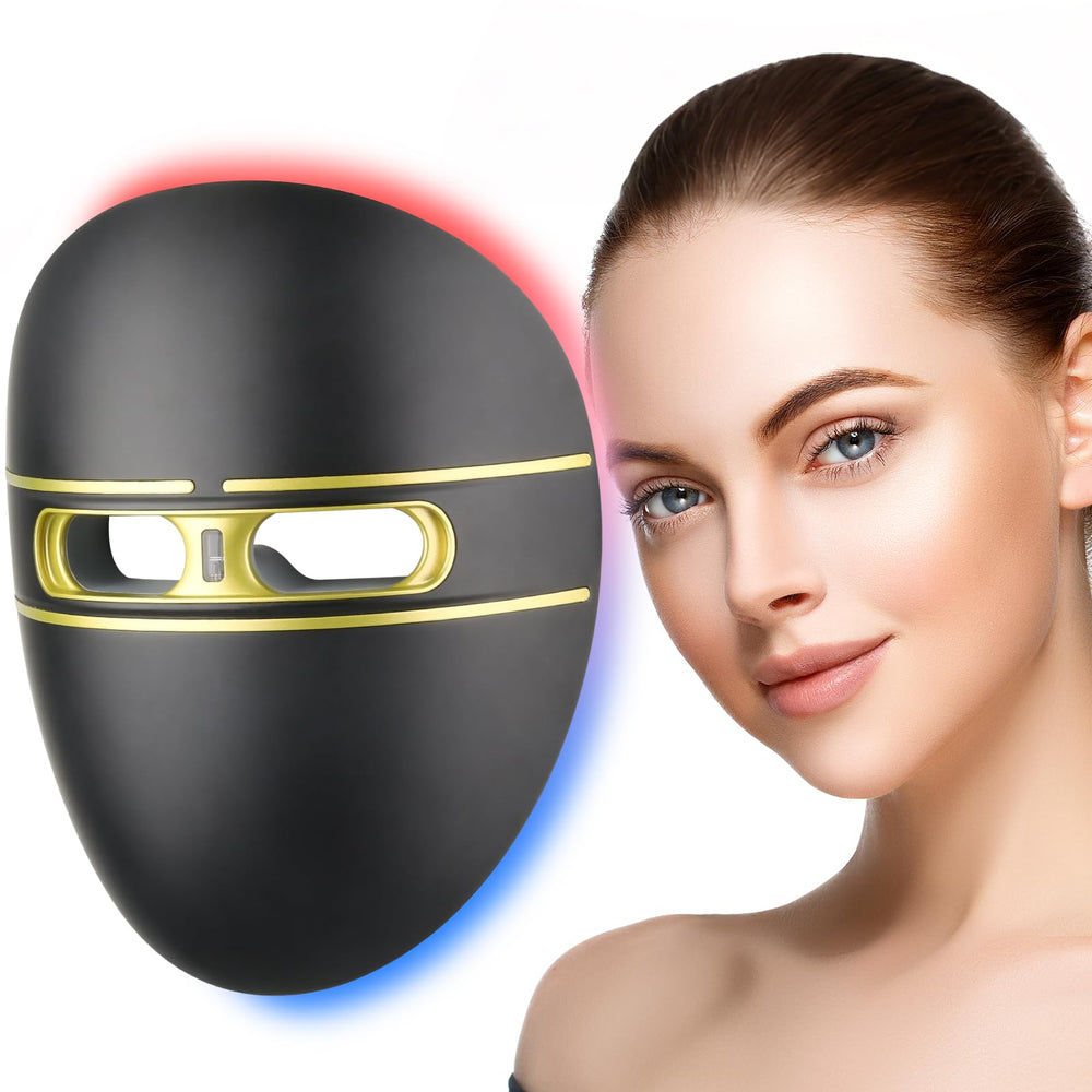 F FIWENE Pro-Grade LED mask, front view for at-home anti-aging sessions.