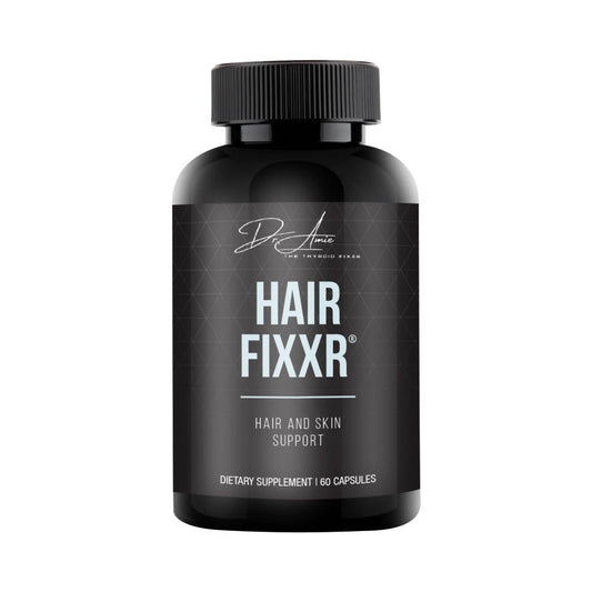 Fixxr Hair capsules being poured for a simple daily supplement routine.