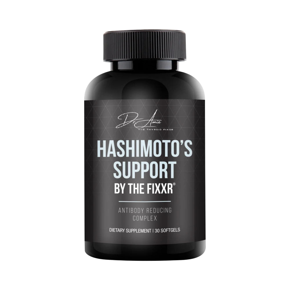 Fixxr Hashimoto's Support softgels for thyroid health and daily energy.