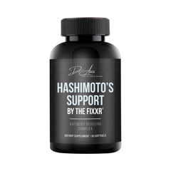 Fixxr Hashimoto's Support softgels for thyroid health and daily energy.