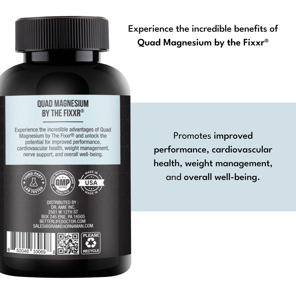 Fixxr Quad Magnesium with Aquamin ingredient highlight for digestion support