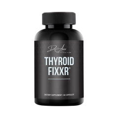 Fixxr Thyroid Support bottle front promotes balanced energy and wellness.