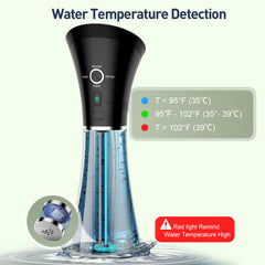 FlaoAito four-pressure modes provide customizable rinsing from soft to thorough.