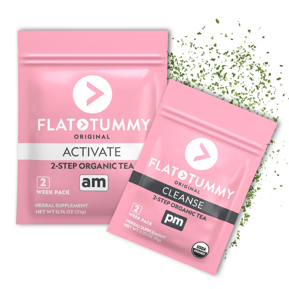 Flat Tummy Detox Tea Step 1 activation in a mug for morning energy