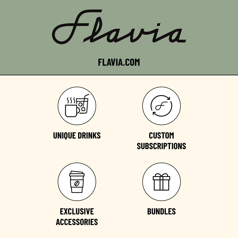 Flavia multi-beverage system offers hot, cold, and frothed options.