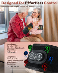 FLAZECON Wrist Wrap heat and vibration close-up, adjustable warmth for targeted relief
