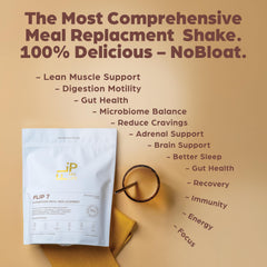 Vanilla Shake with almond milk featuring Flip My Life Flip 7 for keto-friendly nutrition.