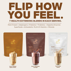 Flip My Life Flip 7 Chocolate provides 20g protein per serving for sustained energy