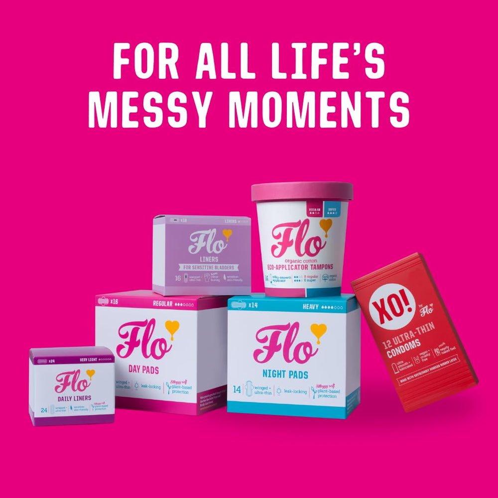 FLO Get Fresh Wipes total 240 wipes across 12 packs.