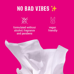 FLO Get Fresh Wipes on-the-go usage for periods, gym, or travel.