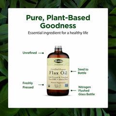 Flora Flax Oil organic and non-GMO for clean nutrition