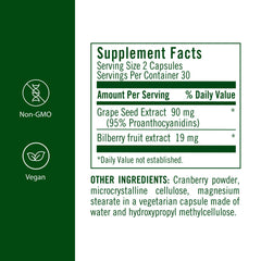 Flora Grape Seed Extract Plus capsules on white background for daily use