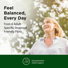 Flora vegetarian probiotic capsules close-up highlighting strains