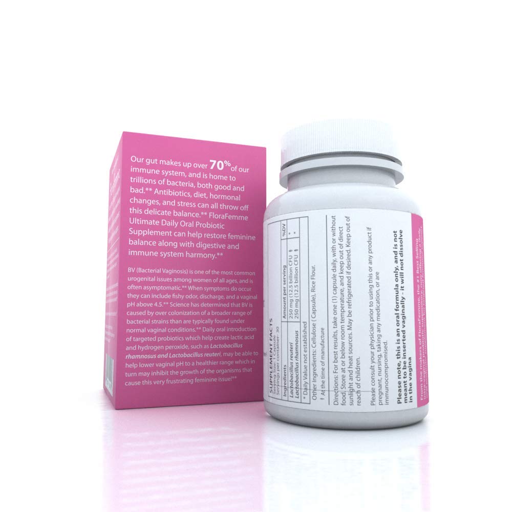 FLORAFEMME capsules in blister pack emphasize portability