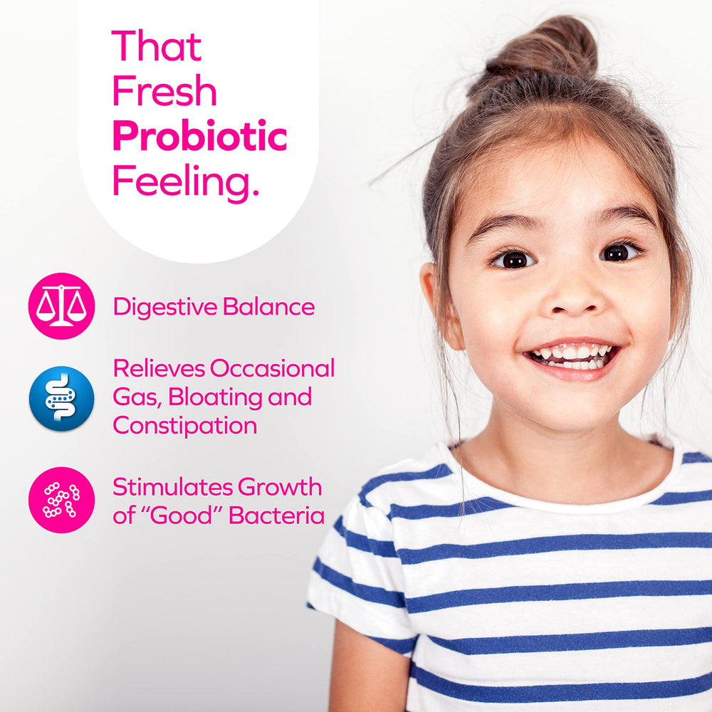 Florajen Kids probiotics sprinkle-on option demonstrates easy mixing with foods.
