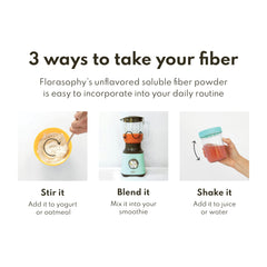 Florasophy Daily Fix glucomannan component contributing to steady fiber intake.