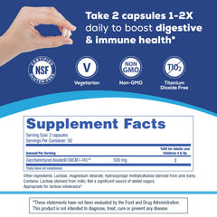 Florastor immune-support graphic hints at gut-associated immune benefits.
