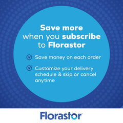 Florastor label note on lactose content reminds to check ingredients if sensitive.