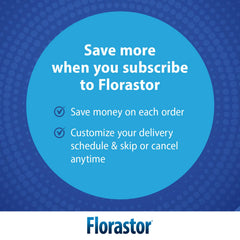Florastor travel-pack image highlights portable digestion support for on-the-go lifestyles.
