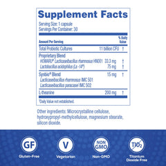 Florastor vegetarian gluten-free symbols on bottle support dietary compatibility.