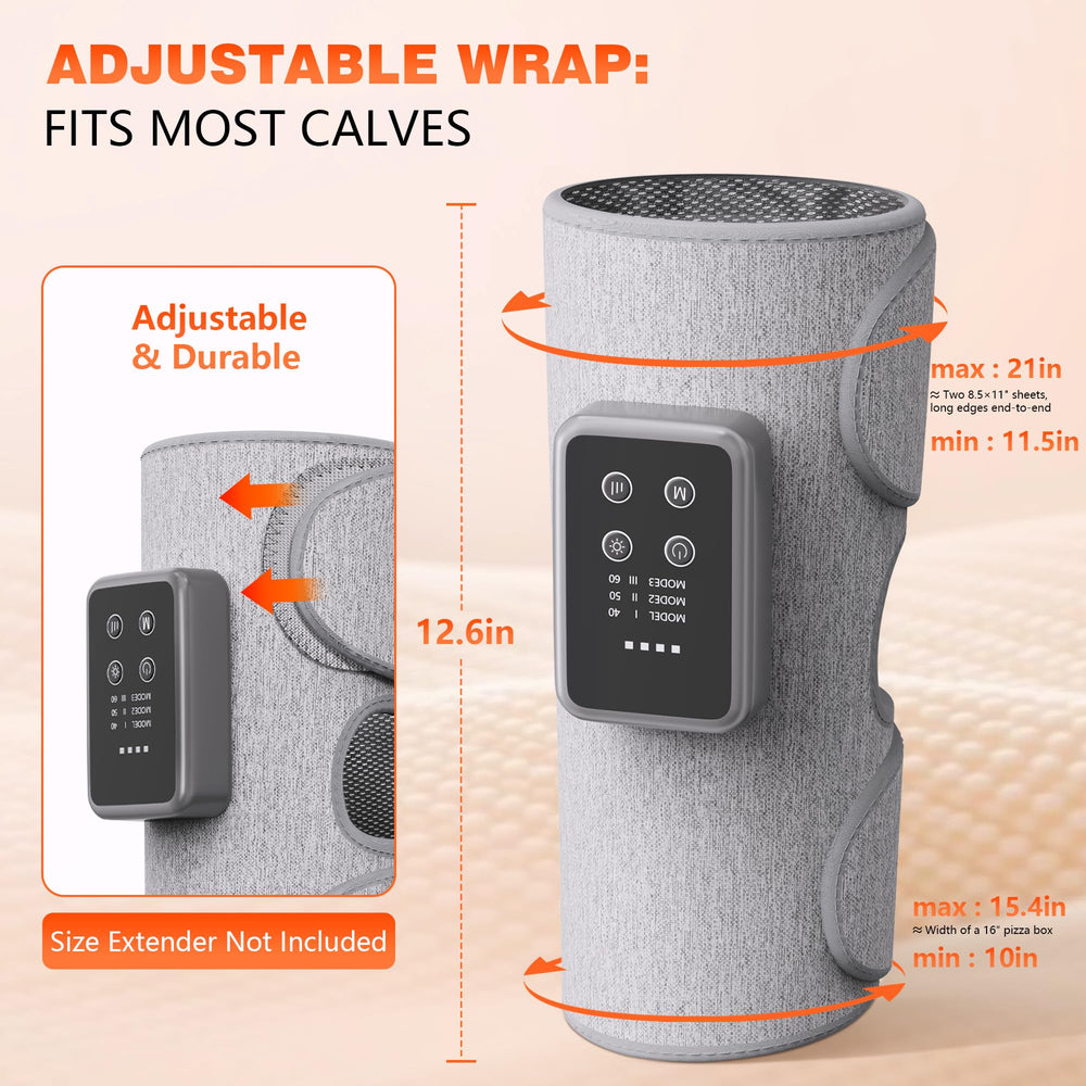 Calf coverage fits 11.5–21 inches for a broad user range.