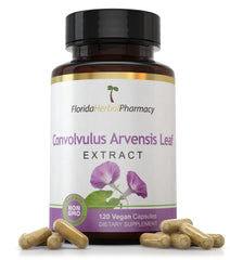 Florida Herbal Pharmacy Convolvulus arvensis leaf extract capsules for daily wellness support.