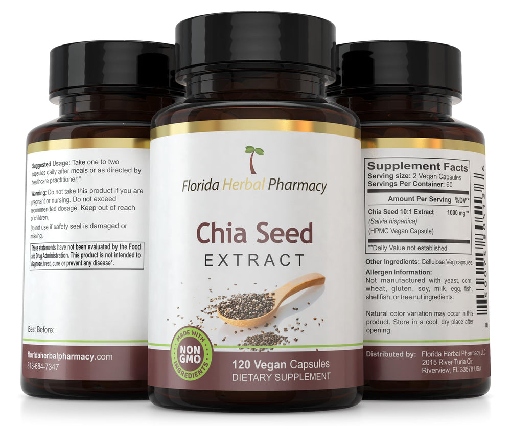 Florida Herbal Pharmacy front packaging highlighting quality and GMP standards.