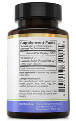 Florida Herbal Pharmacy Lactobacillus Reuteri packaging label indicating GMP quality